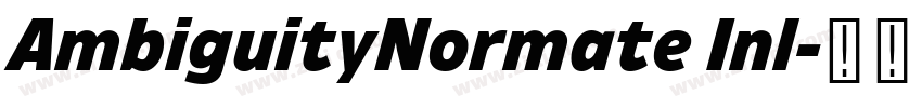 AmbiguityNormate Inl字体转换